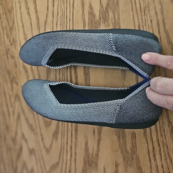 Rothy's Blue Birdseye Round Toe Slip-On Ballet Flats - women's 9 - Picture 9 of 10